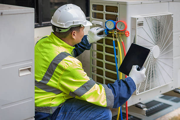 Professional Air Duct Cleaning technician working in University Park, MD
